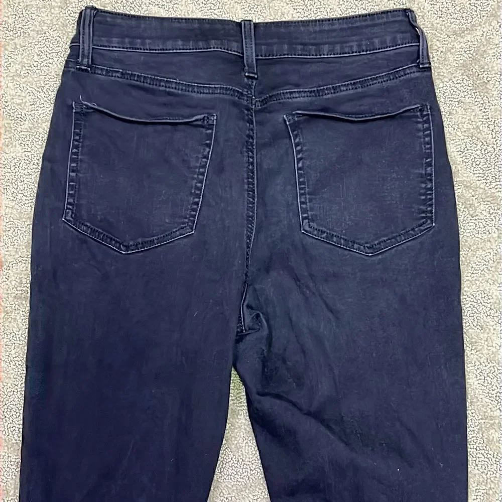Sol Super High Rise Ultimate Jegging Juniors 11 Black Jeans w Distressed Knees